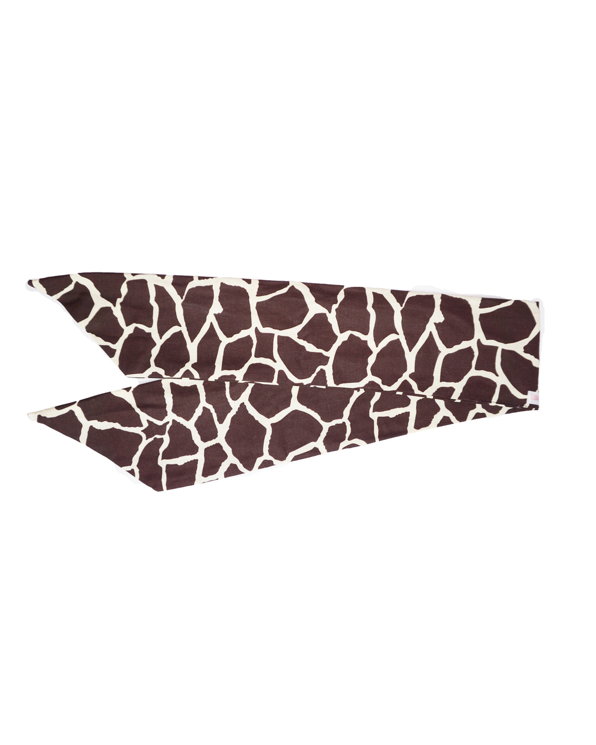 Giraffe print wired turban headband by Lillian & Joan