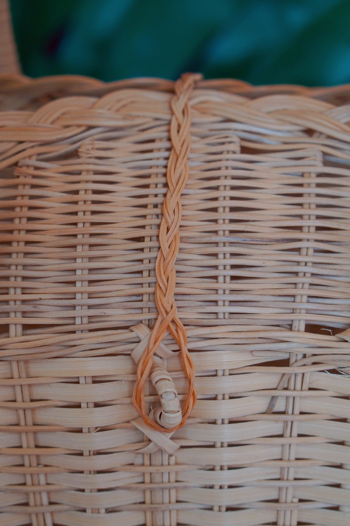 Guyana woven wicker basket in natural by Lillian & Joan
